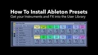 How To Install Ableton Racks And Presets
