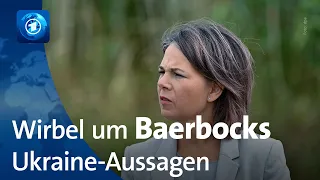 Diskussion über Baerbock-Aussagen zur Ukraine