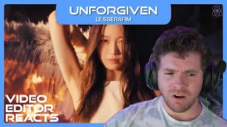 Video Editor Reacts to LE SSERAFIM - Unforgiven