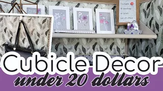 How to Decorate Your Office Cubicle! Budget Cubicle Decor Makeover | MAKE WORK FUN & PRODUCTIVE!