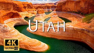 FLYING OVER UTAH (4K UHD)- Расслабляющая музыка с потрясающими красивыми видео природы(4K Video UHD)