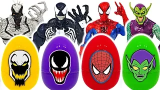 It's a dinosaur! If you touch surprise egg, turn into Spider-Man, Venom!