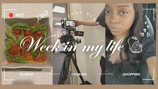 WEEKLY VLOG: I was in a film 🎬! | getting back on track, cooking, shopping + more !♡