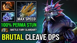 WTF Battle Fury 100% Perma Stun Slardar | Crazy ATK Speed 100% Counter PL illusion Dota 2