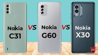 Nokia C31 VS Nokia G60 VS Nokia X30 @newphonereport