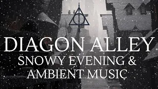 Diagon Alley | Harry Potter Inspired Music | Atmospheric Music with Snow and Wind