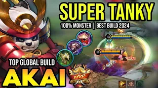 AKAI BEST BUILD 2024 | BUILD TOP 1 GLOBAL AKAI GAMEPLAY | MOBILE LEGENDS✓