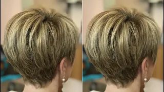 Textured short haircut tutorial | Short layered haircut for women | Long to short Haircut