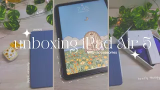 Unboxing iPad Air 5 (with accessories ) aesthetic asmr