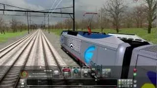 Train Simulator 2013 GLITCH Amtrak Acela Express Riding On No Track