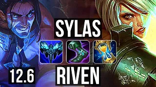 SYLAS vs RIVEN (TOP) | 65% winrate, Legendary, 14/3/5 | EUW Master | 12.6
