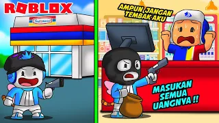 KASIHAN MOCIL JADI PENJAGA INDOMARET DI RAMPOK BABY DEL YANG JAHAT DI ROBLOX!!!