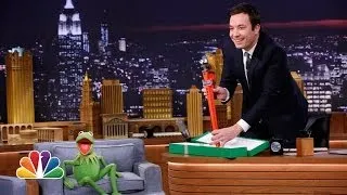 Kermit the Frog Has a Gift for Jimmy