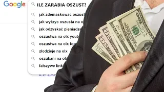 ILE PIENIĄŻKÓW "ZARABIA" OSZUST Z OLX - mamy listę wpłat na konto oszusta!!!