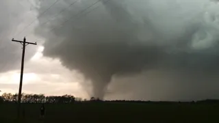 BIRTH of the TWIN TORNADOES of Pilger, NE on June 16, 2014!