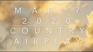 Billboard Top 60 Country Airplay Chart (Mar 7. 2020)
