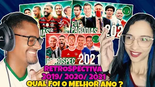 ESPECIAL 3 EM 1 - ♫ RETROSPECTIVA DO FUTEBOL - 2021 | 2020 & 2019 - REACT EM CASAL