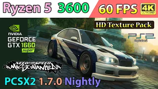 Need for Speed: Most Wanted Black Edition - HD Texture Pack • 60 FPS • 4K | PCSX2 1.7.0 Nightly