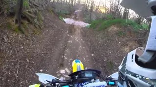first ride off road HUSQVARNA TE 510 with Gopro