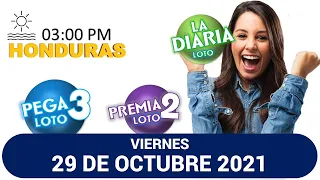 Sorteo 03 PM Loto Honduras, La Diaria, Pega 3, Premia 2, VIERNES 29 de octubre 2021 |✅🥇🔥💰