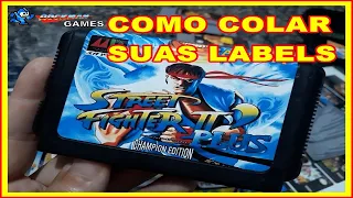 RESTAURANDO CARTUCHOS DE SUPER NINTENDO - COMO COLAR SUAS LABELS!