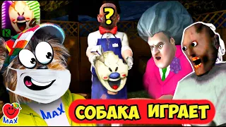 МОРОЖЕНЩИК СНЯЛ МАСКУ! МИСС ТИ С РОГАМИ! СОБАКА ИГРАЕТ! (ICE SCREAM 4, GRANNY, MISS T) ВАЛЕРИШКА МАХ