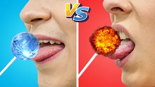 CHICO ARDIENTE VS CHICO HELADO || Desafío De Caliente vs. Helado Por GOTCHA