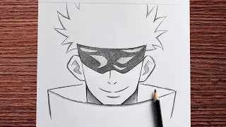How to draw Gojo | Easy anime sketch