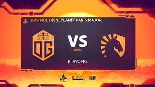 OG vs Team Liquid, MDL Disneyland® Paris Major, bo3, game 1 [Lex & Inmate]