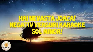 Hai nevasta joaca! MANEA NEGATIV VERSURI KARAOKE! Sol minor!