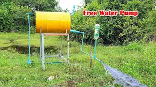 Free energy water pump from deep well #diy #pvc pipe