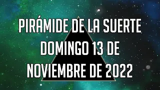 LOTERÍA DE PANAMÁ - PIRÁMIDE DE LA SUERTE para el Domingo 13 de Noviembre de 2022