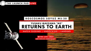 LIVE! MZ/Soyuz MS20 Return to Earth