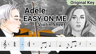 Adele - Easy On Me (Play Along Violin Sheet)