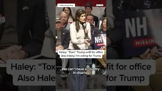 Nikki Haley says she's voting for Donald Trump