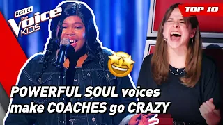 🤩The most POWERFUL and SWINGING SOUL & JAZZ songs in The Voice Kids! | Top 10