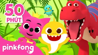 Bài hát khủng long 3D Tyrannosaurus Rex |+ Tuyển tập | Cá Mập Con Baby Shark Pinkfong Nhạc thiếu nhi