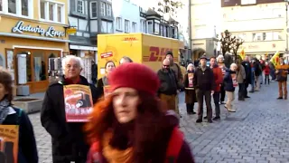 Menschenkette in Lindau   Auftaktveranstaltung zur Anti Atomkraft Menschenkette im März 2011