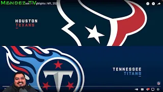 Houston Texans vs Tennessee Titans | Week 11 2021 | Reaction