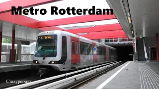 RET Metro Spijkenisse - Kralingse Zoom Rotterdam Lijn C in 2024
