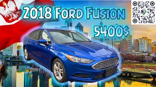 FORD FUSION - проектный автомобиль за 5400$. АВТО ИЗ США 🇺🇸.  Ремонт в прямом эфире.