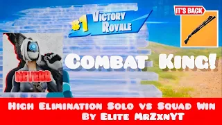 Elite MrxZn_YT Gets *INTENSE* 40 Kill Win In Solo vs Squads While Using The *Combat Shotgun*!