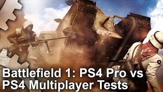 Battlefield 1 Multiplayer PS4 Pro vs PS4 Gameplay Stress Tests