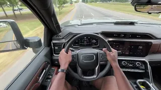 2024 Sierra 2500HD Denali Ultimate Duramax POV Test Drive