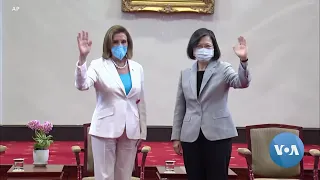 Pelosi Meets Taiwan Lawmakers in Taipei