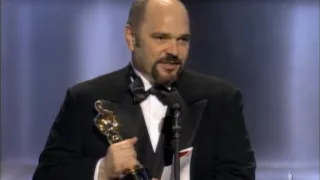 Anthony Minghella winning an Oscar® for "The English Patient"