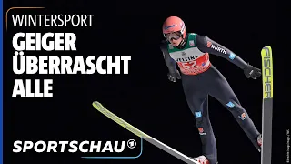 Skispringen: Geiger gewinnt Auftakt der Vierschanzentournee in Oberstdorf | Sportschau