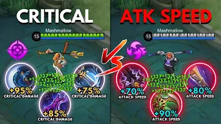 Sun Critical Build vs Sun Attack Speed Build