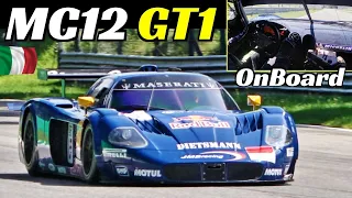 Maserati MC12 GT1 + Onboard at Monza Circuit by JMB Classic - 6-Litre V12 N/A Engine Sound!