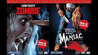 Zombie and Maniac Blue Underground Limited Edition Blu Rays